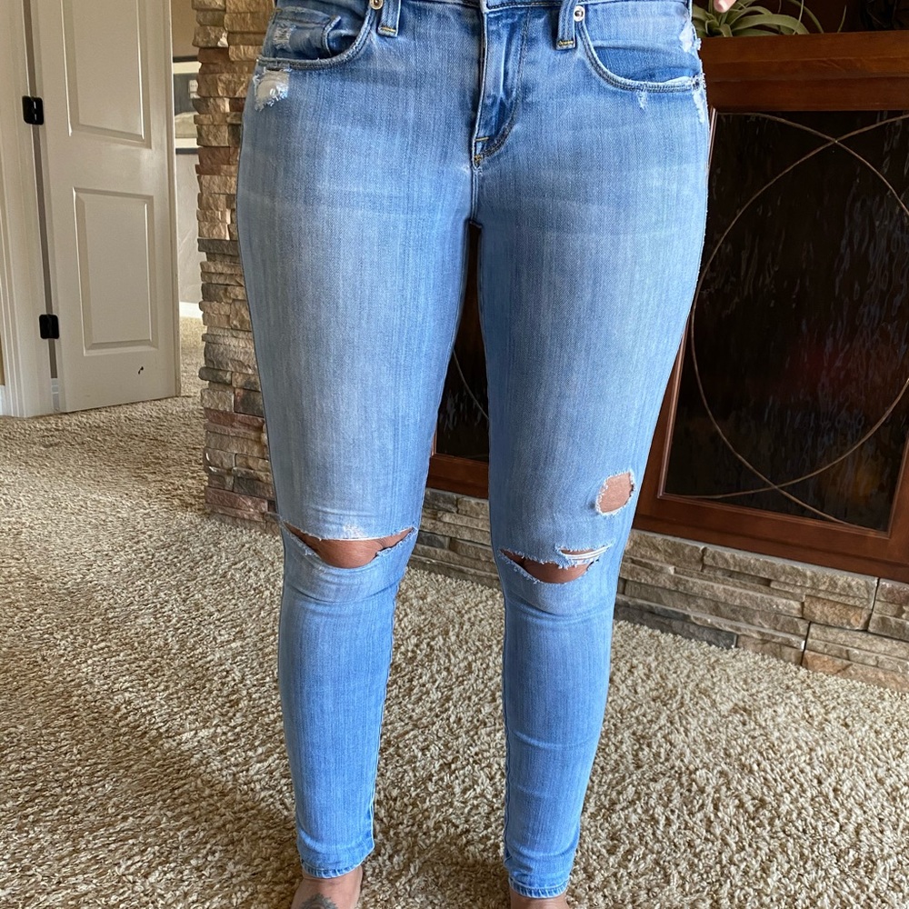 Light Wash Skinny Jeans